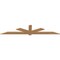 Ekena Millwork Kennewick Timber Gable Bracket, Western Red Cedar, 108"W x 22"H x 1 1/2"D x 5 1/2"F, 5/12 Pitch GBW108X22X0206KEN00SWR - alternate 1